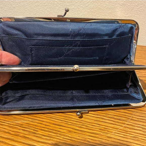 Vera Bradley Mod Floral Blue Hannah Quilted Handbag & Wallet - Picture 2 of 16